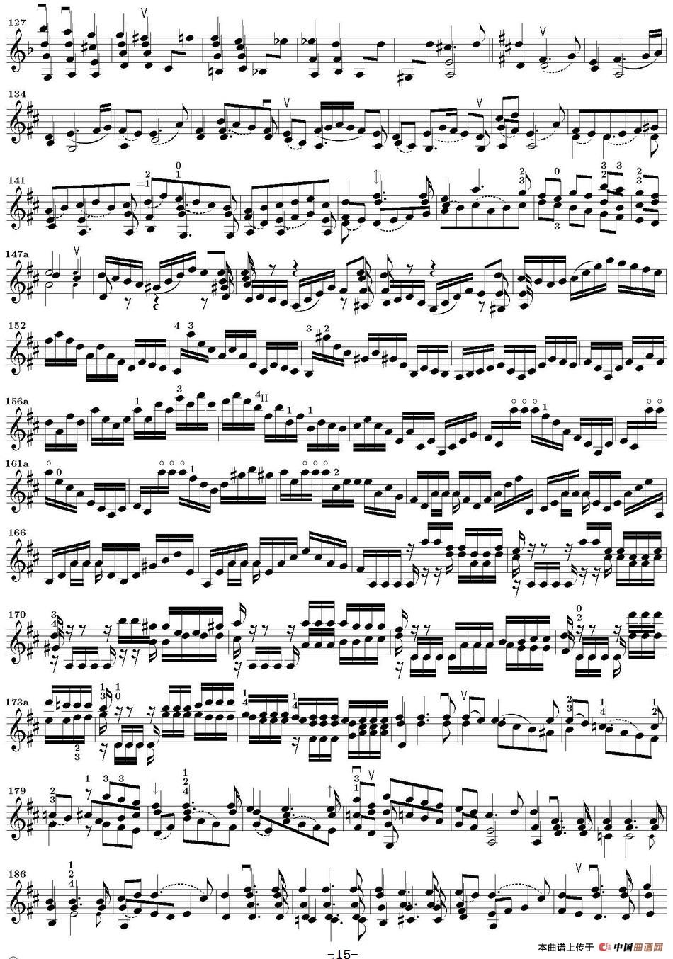 Bach Sonata BWV1004（无伴奏小提琴组曲）