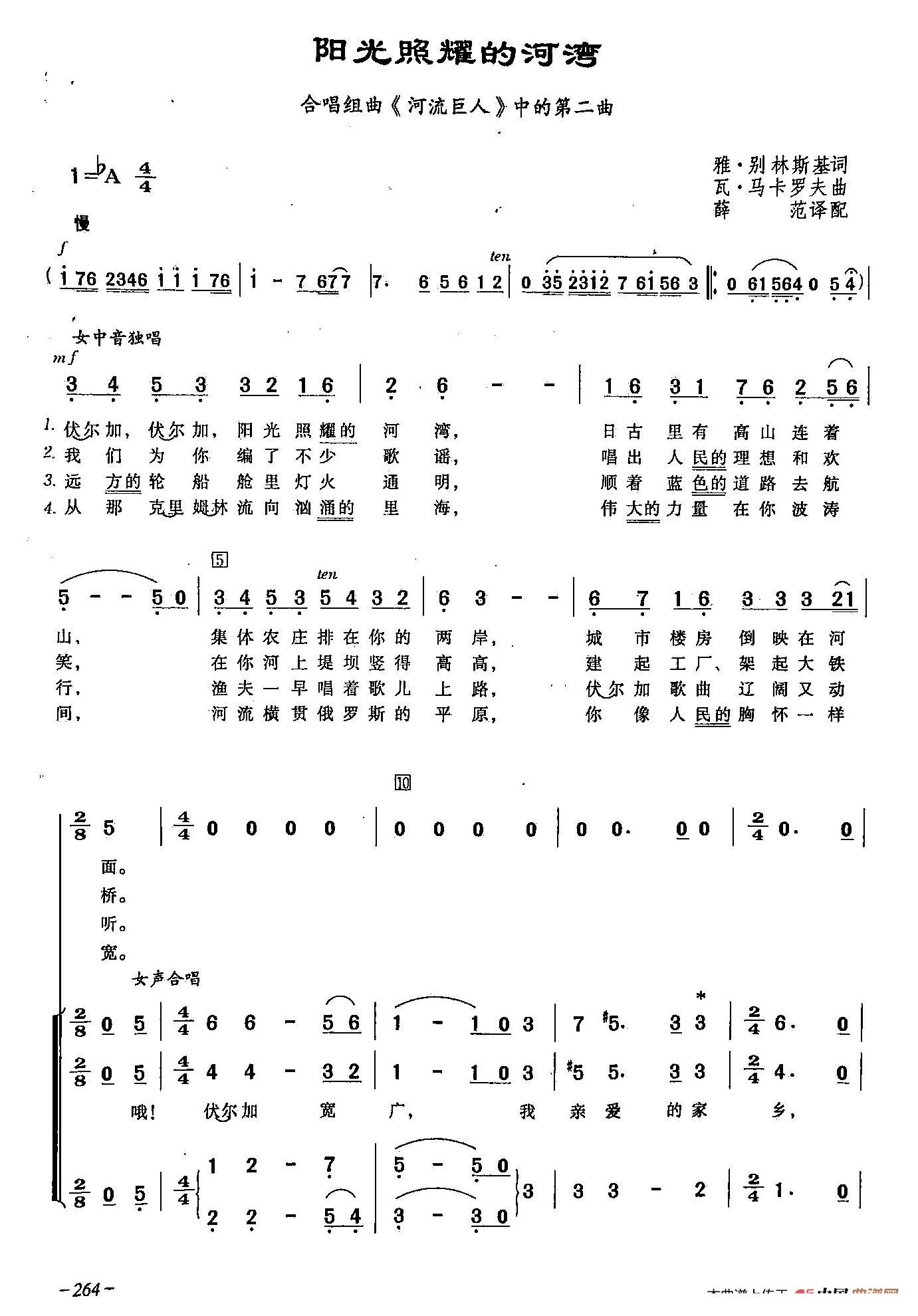 [俄]77阳光照耀的河湾（瓦·马林罗夫曲 瓦·马林罗夫词）