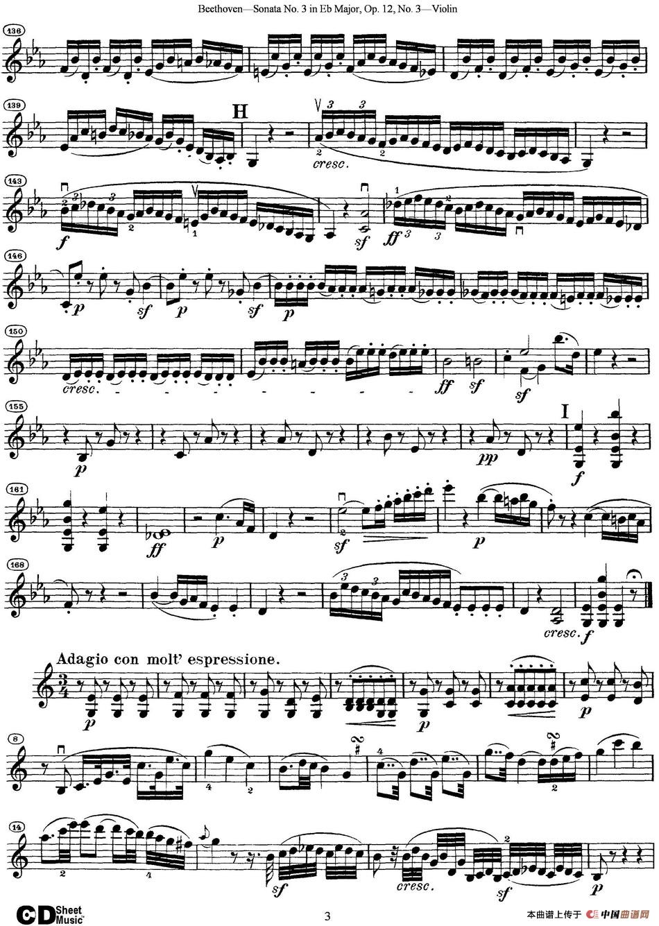 Violin Sonata No.3 in Eb Major Op.12 No.3
