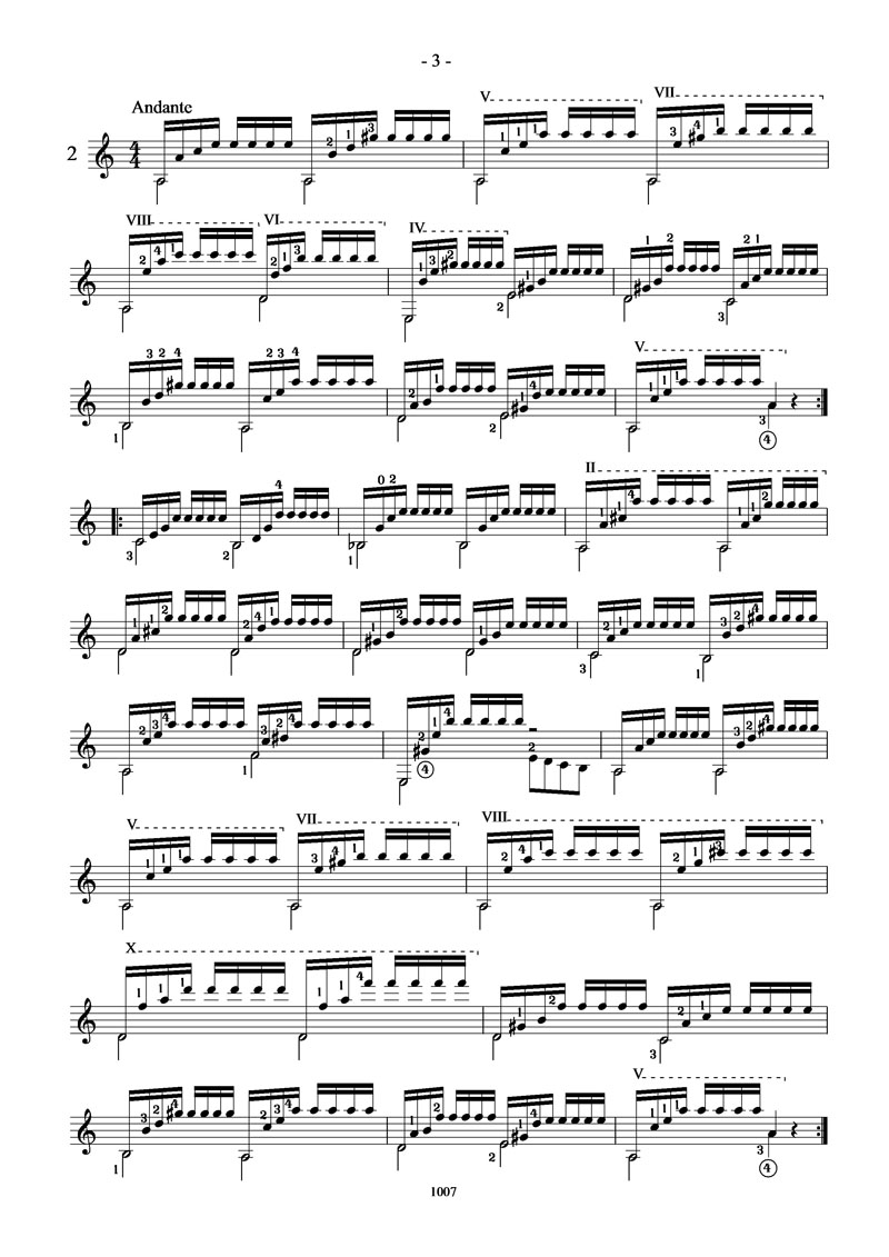 卡尔卡西25首练习曲（2）吉他谱