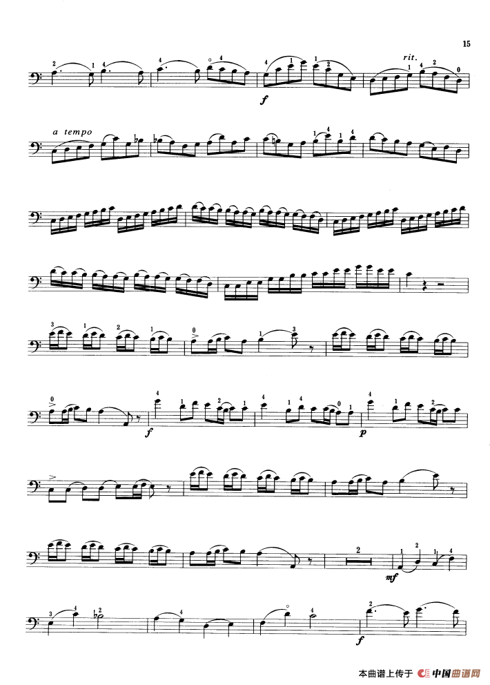 里丁小协奏曲（a小调）（大提琴）