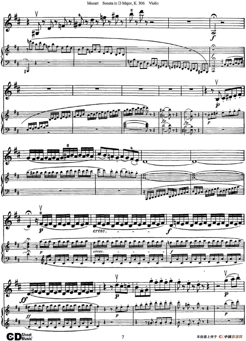 Violin Sonata in D Major K.306