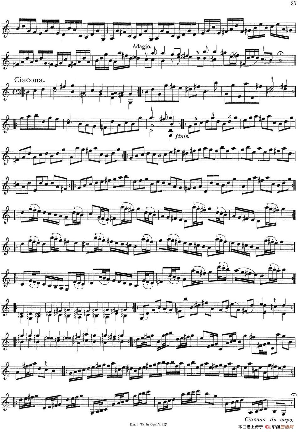 Biber Violin Sonata VII