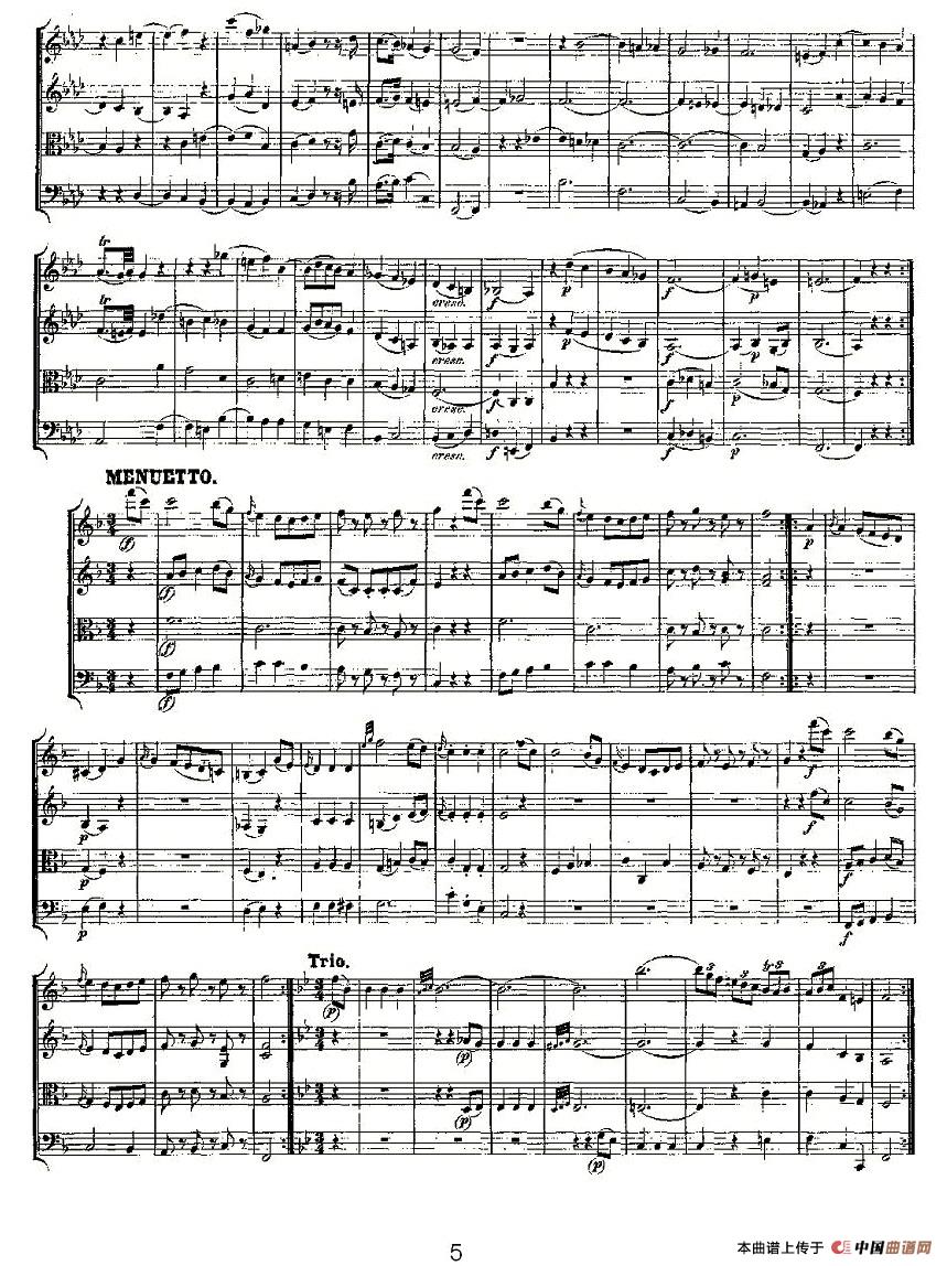 Quartet No. 8 in F Major, K. 168（F大调第八弦乐四重奏
