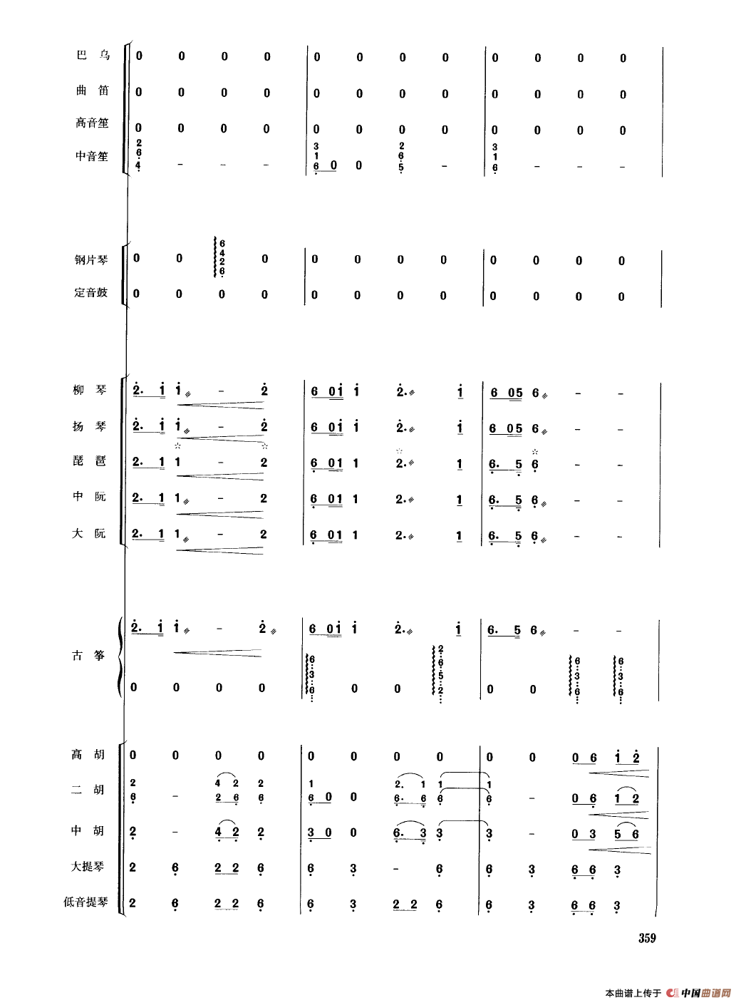 鲜花舞（民乐合奏总谱）