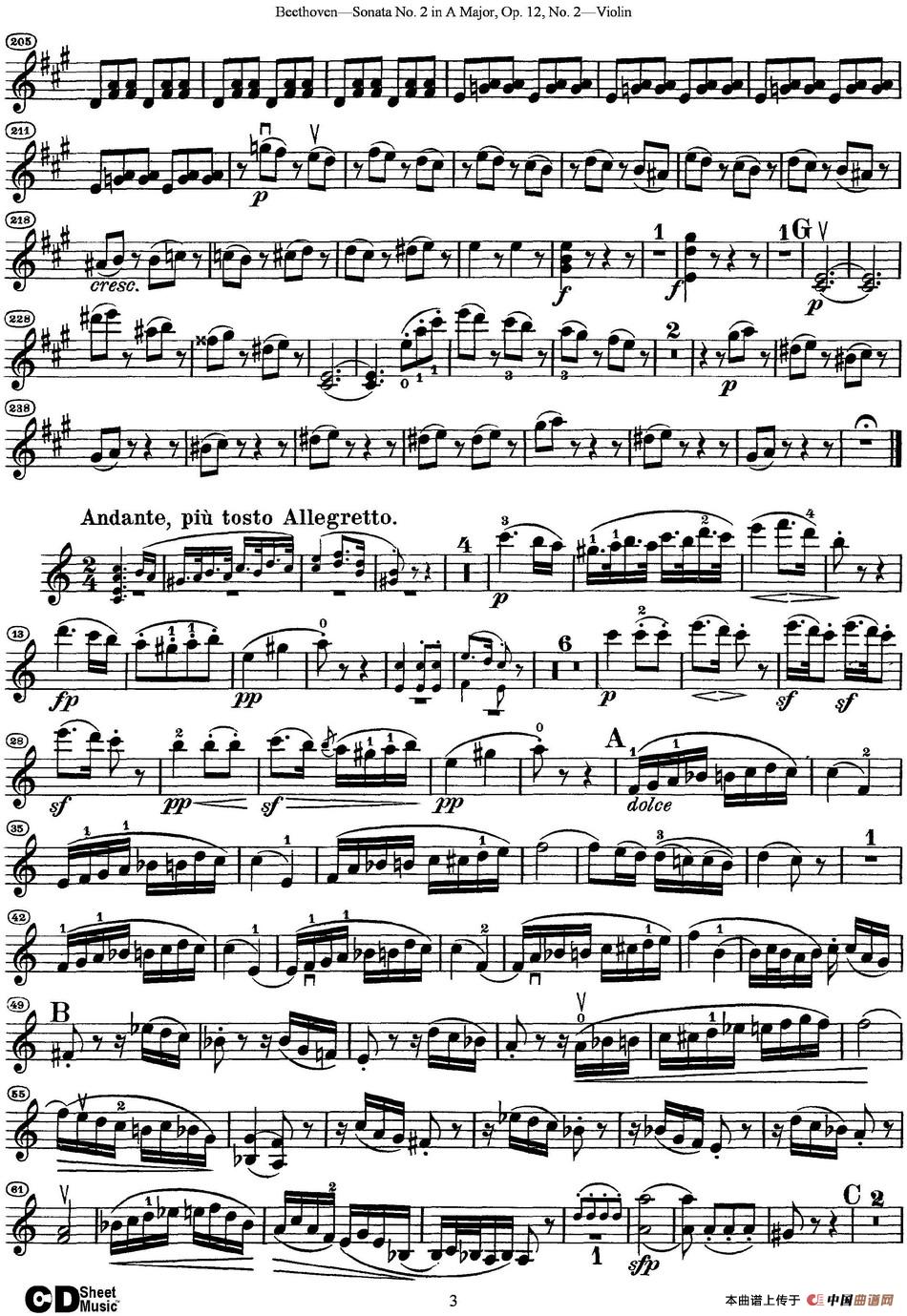 Violin Sonata No.2 in A Major Op.12 No.2_3