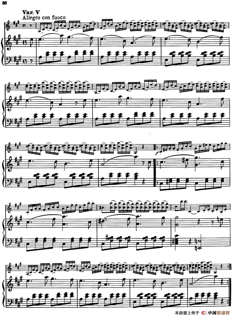 AIR VARIE No.6（天空变奏曲）（小提琴+钢琴伴奏）