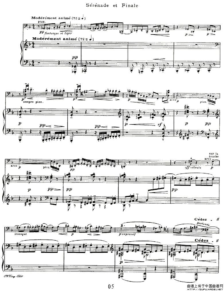 Sonata（大提琴奏鸣曲、大提琴+钢琴）