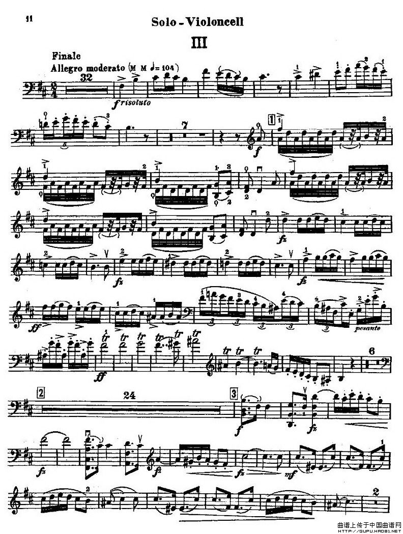 CELLO CONCERTO in B minor（大提琴）