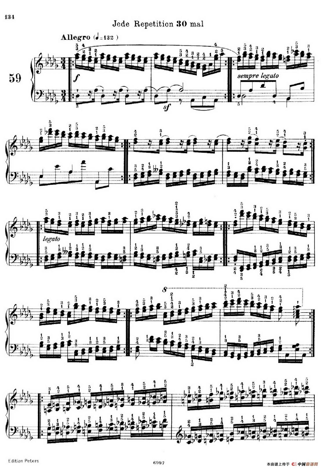 School of the Virtuoso Op.365（60首钢琴高级练习曲·5