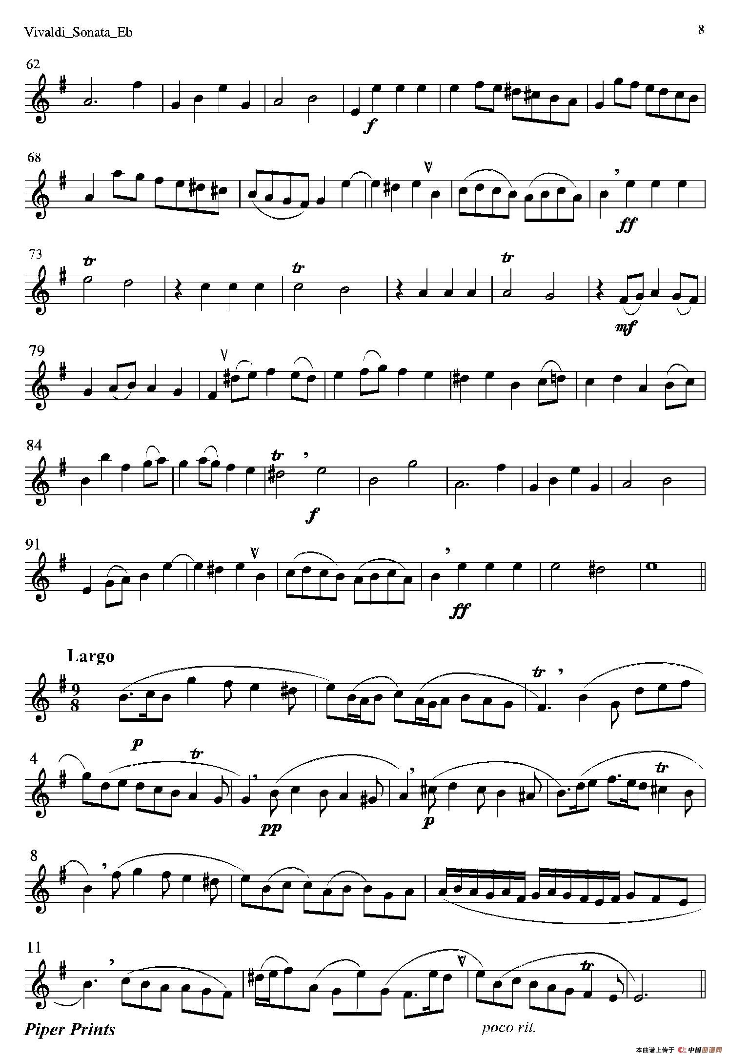 SONATA G-moll（Eb）