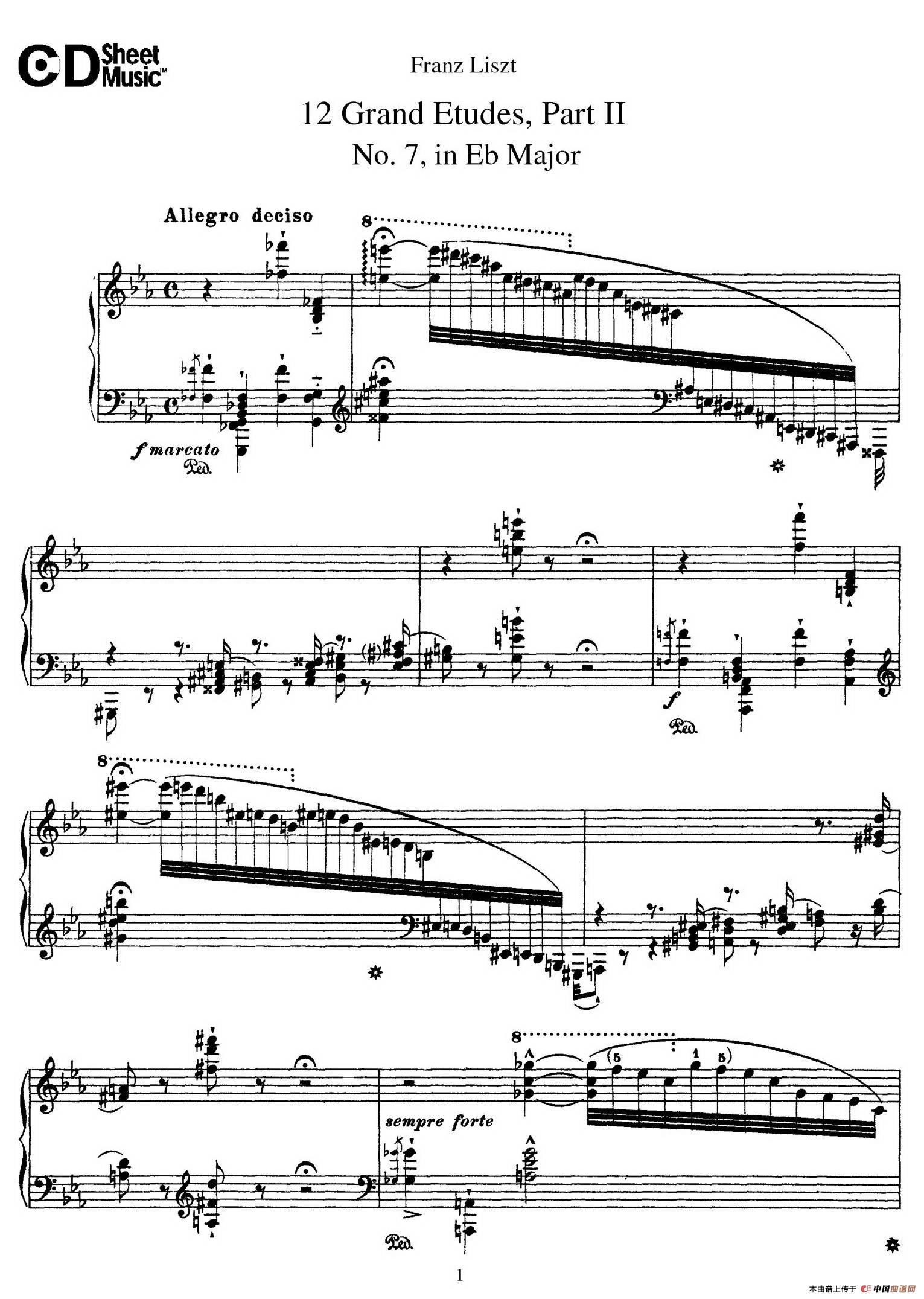 12 Grand Etudes S.137（12首华丽的练习曲·7）