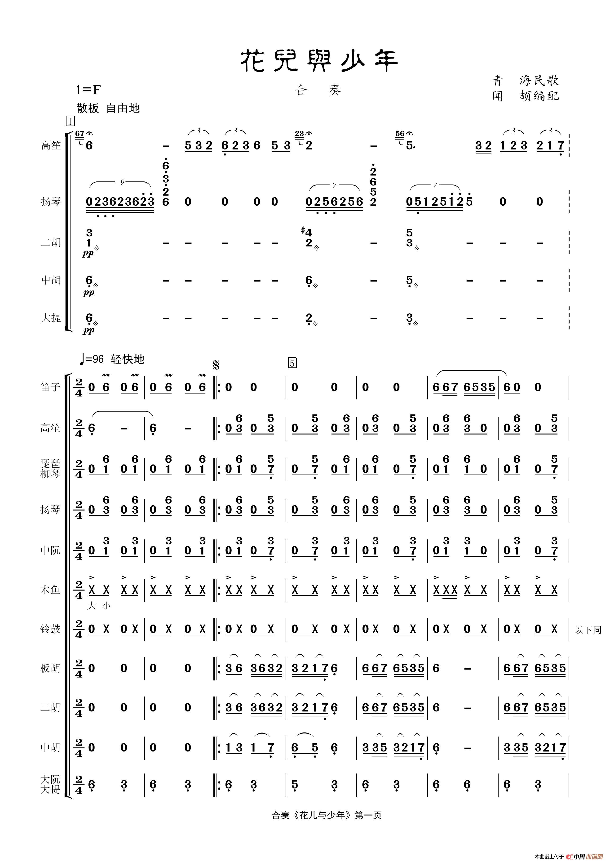 花儿与少年（民乐合奏）