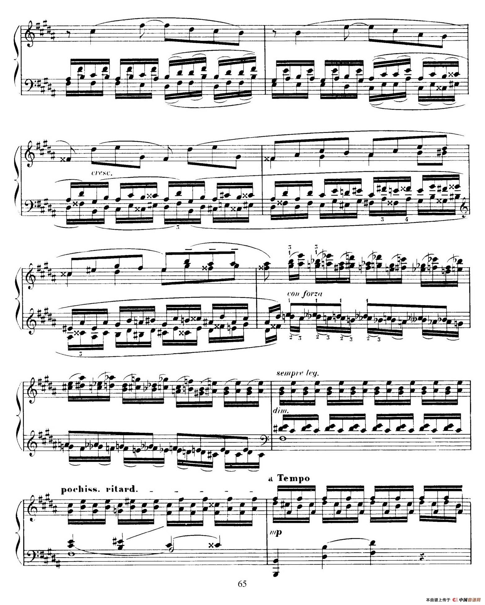 15 Etudes de Vortuosite Op.72（15首辉煌练习曲·15）