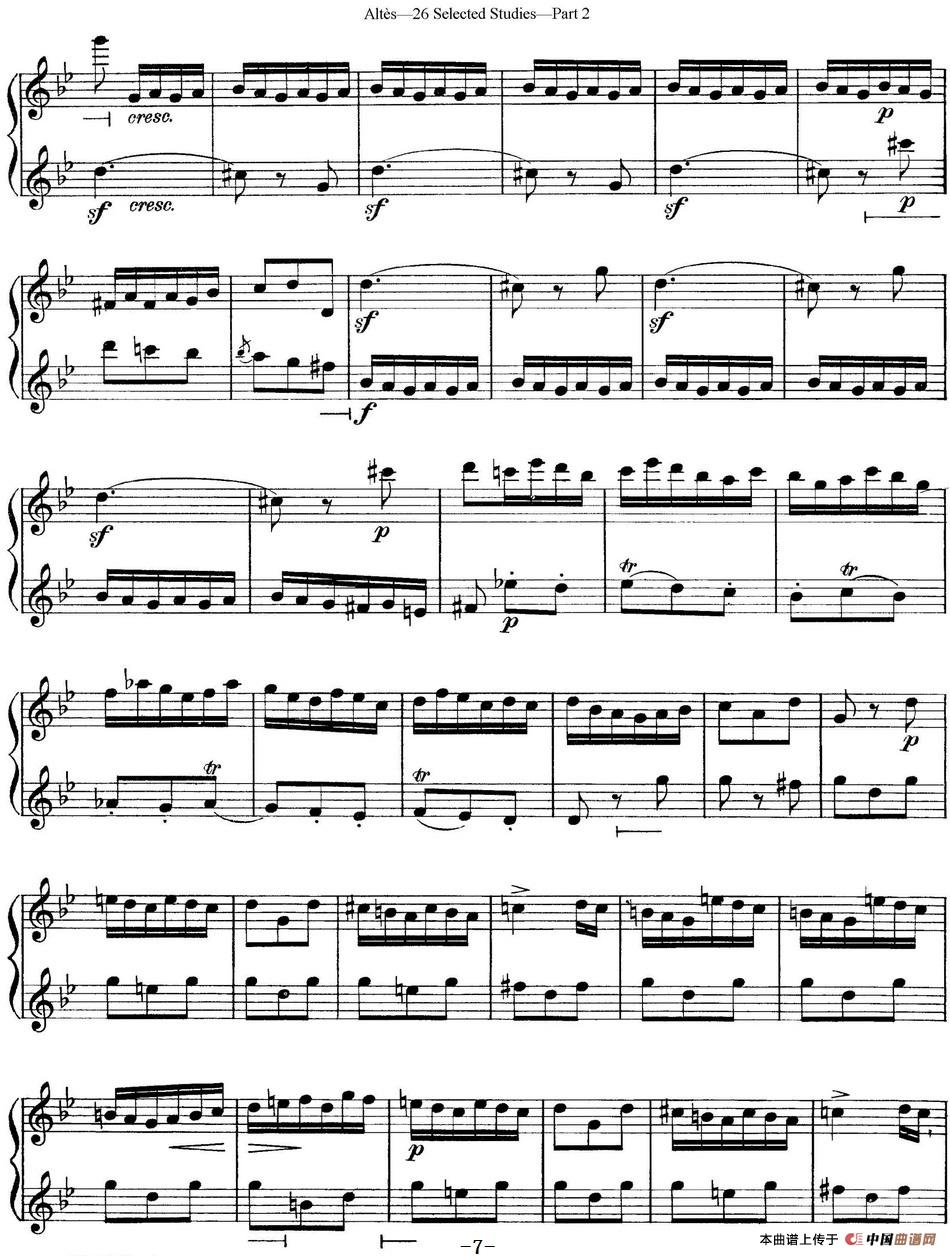 阿尔泰斯26首精选长笛练习曲（NO.22）