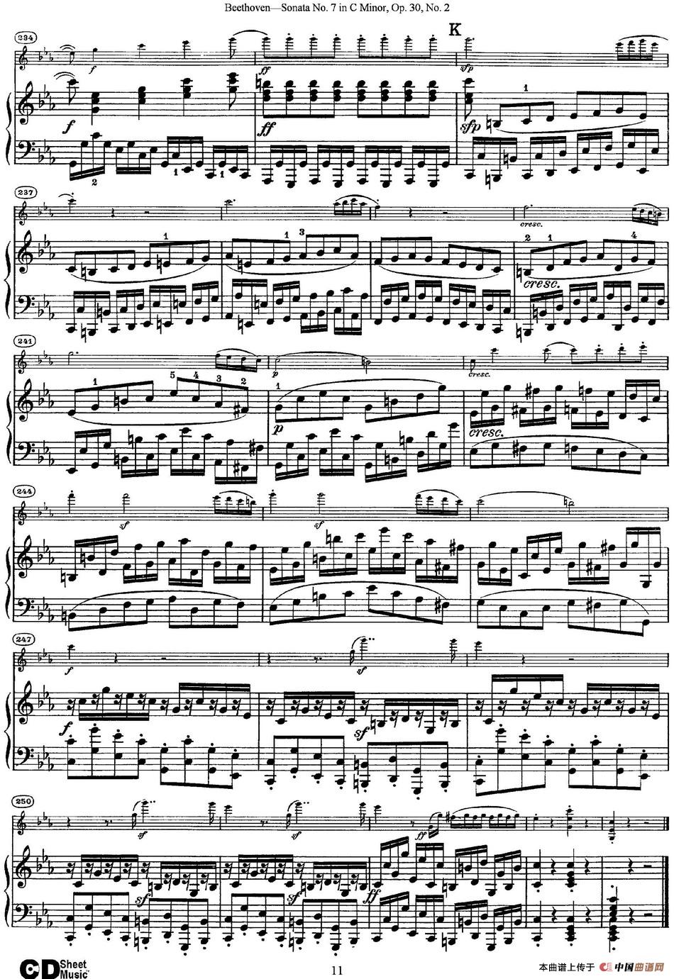 Violin Sonata No.7 in C Minor Op.30 No.2（小提琴+钢琴伴奏