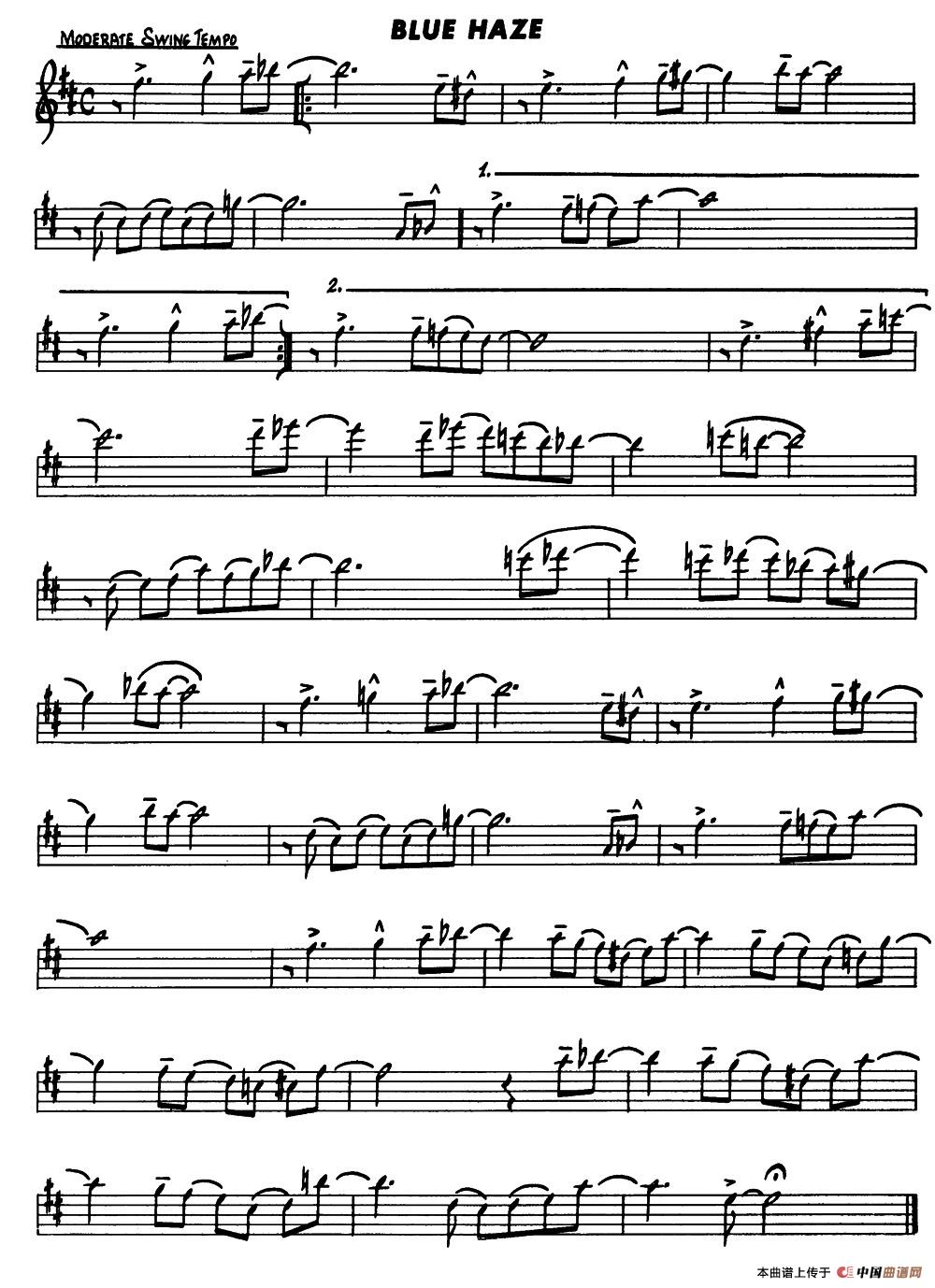 Basic Jazz Conception for saxophone（BLUE HAZE）