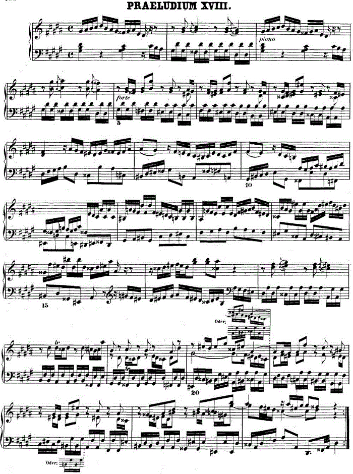 巴赫《平均律钢琴曲集·第二卷》之前奏曲（NO.18）