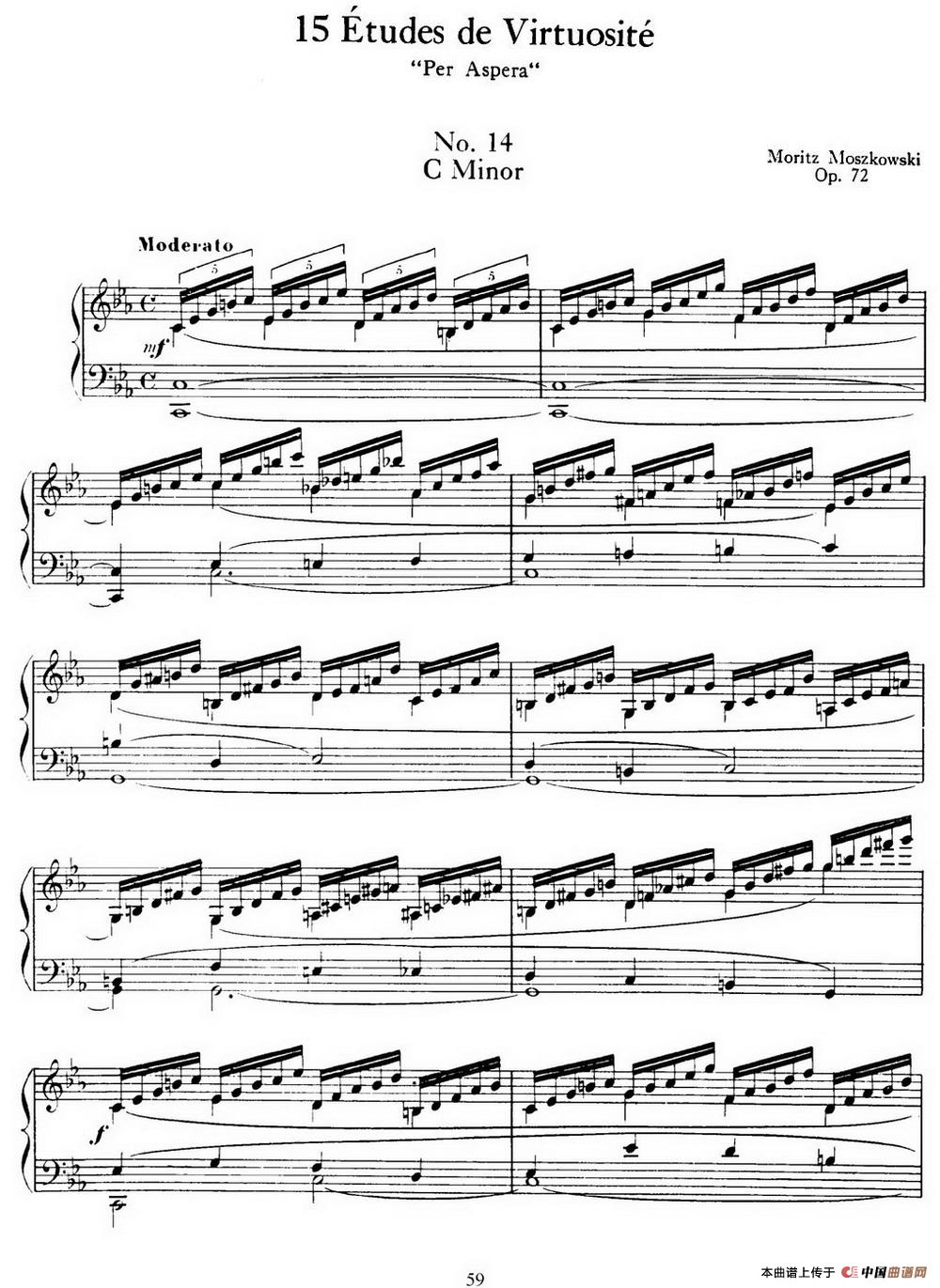15 Etudes de Virtuosité Op.72 No.14（十五首钢琴练习曲