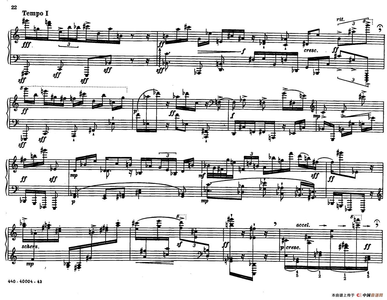 12 Etudes for Piano（博尔科姆12首钢琴练习曲·7）