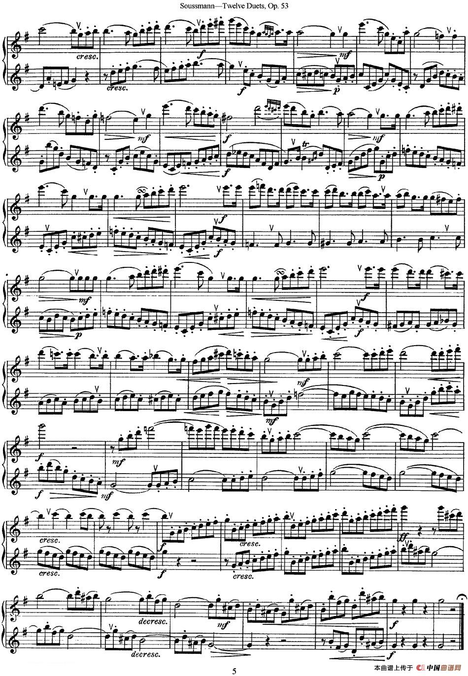 苏斯曼12首长笛重奏曲Op.53（NO.1-NO.4）