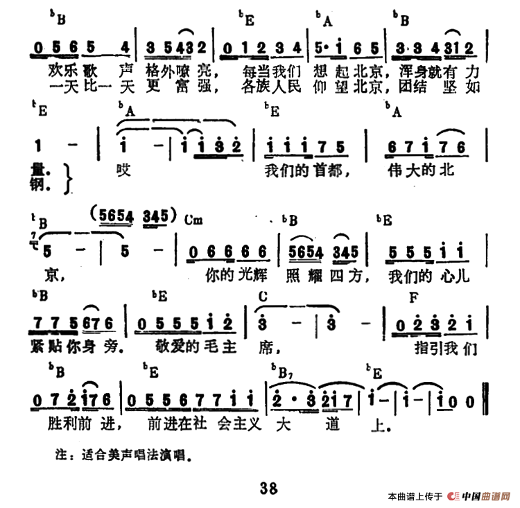 伟大的北京（买买提塔提力克词 奴尔买买提曲）