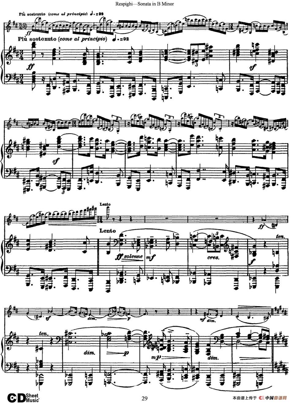 Violin Sonata in B Minor（小提琴+钢琴伴奏）