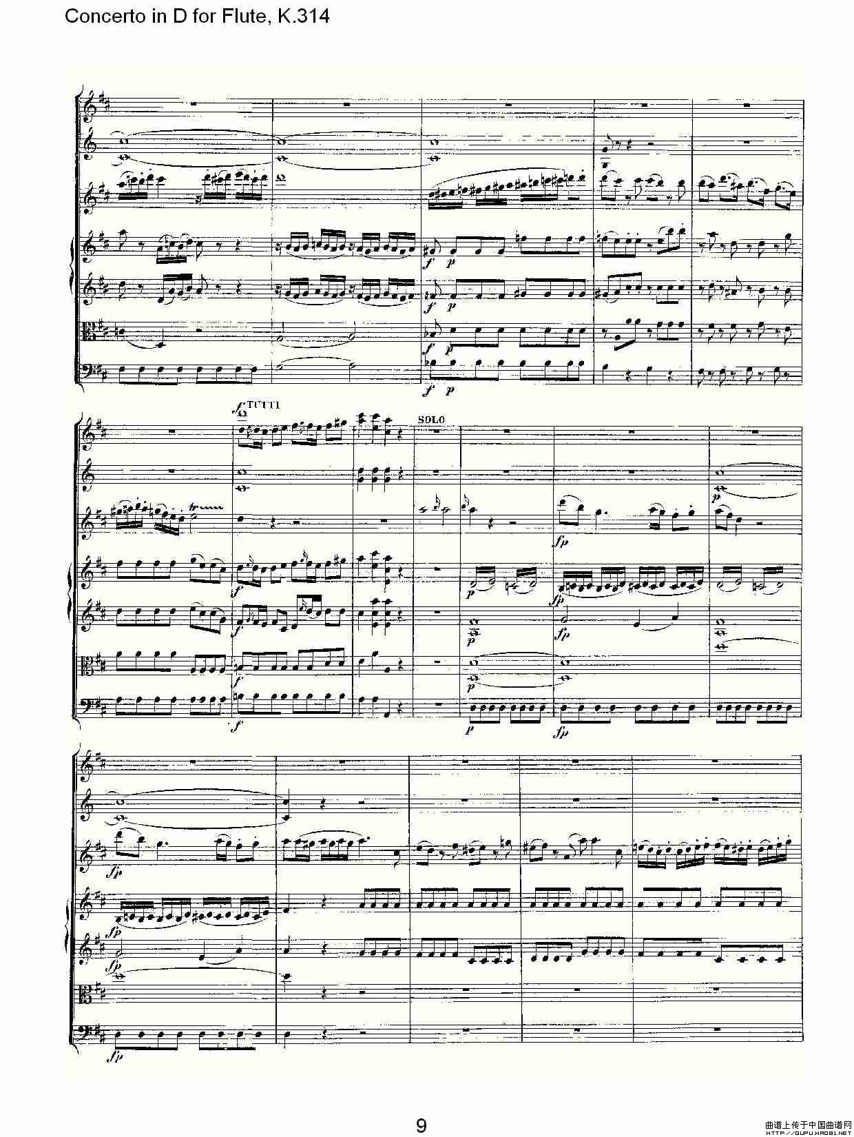 Concerto in D for Flute, K.314（D调长笛协奏曲, K.314）