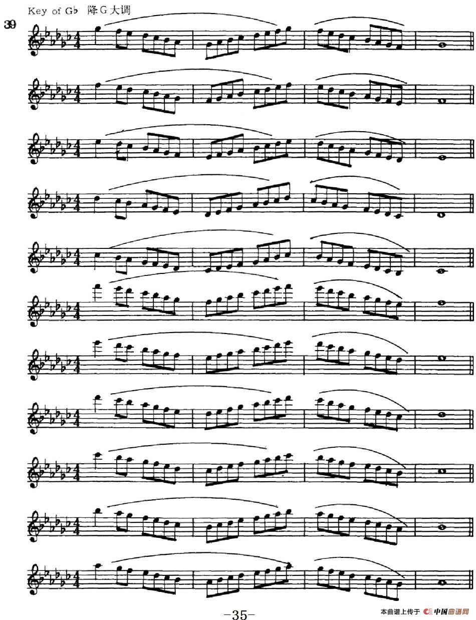 萨克斯演奏教程第一节（大调音阶-守调变奏P21—