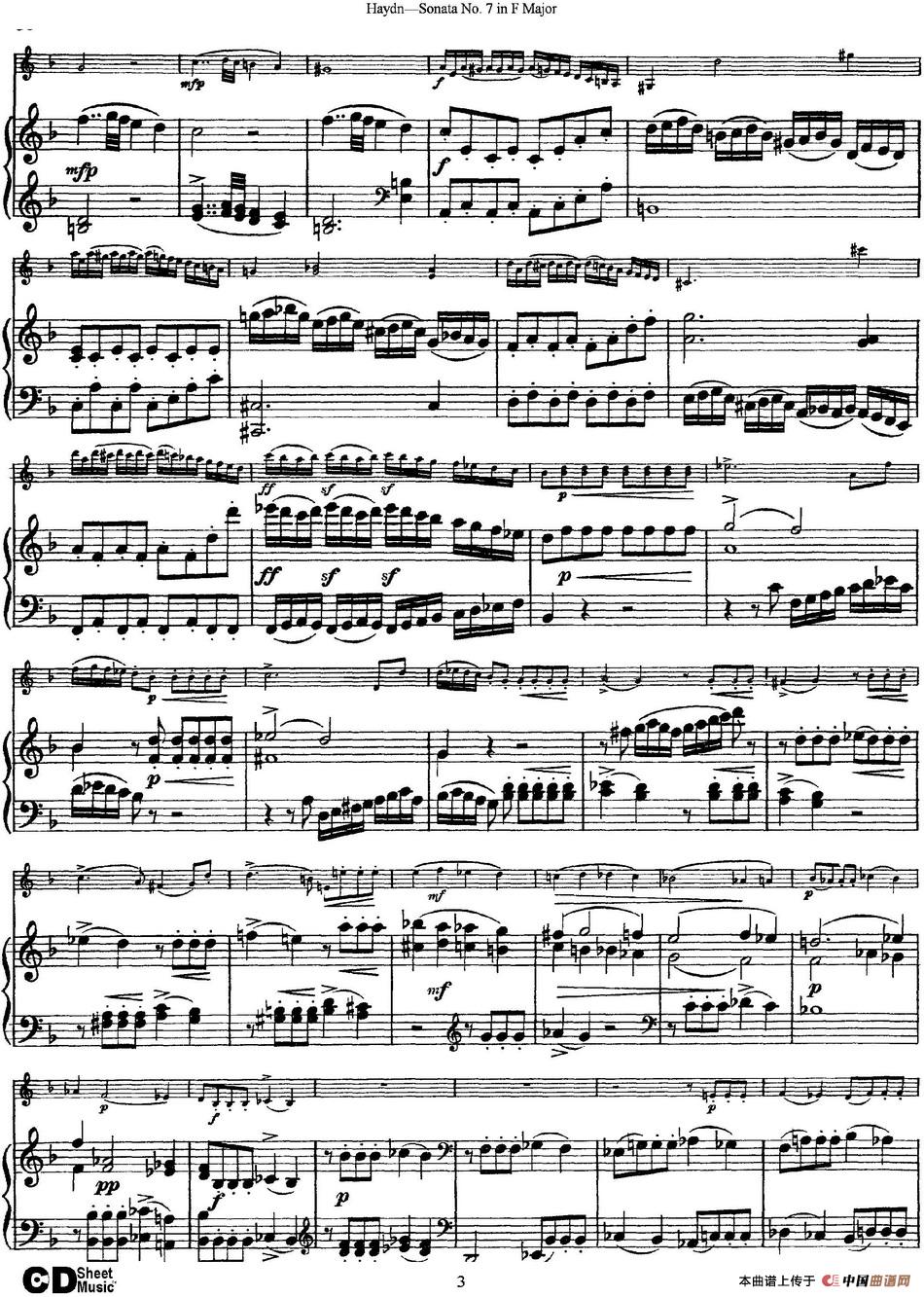 Violin Sonata No.7 in F Major（小提琴+钢琴伴奏）