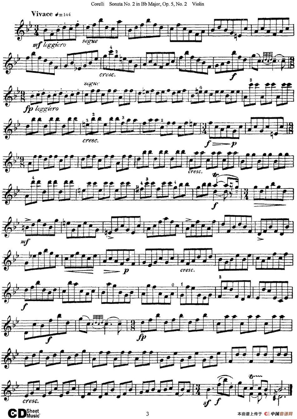 Sonata No.2 in Bb MajorOp.5 No.2