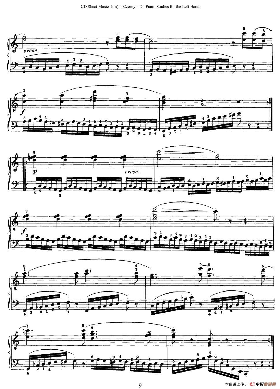 Czerny - 24 Piano Studie（1—7）（车尔尼 - 24首钢琴练