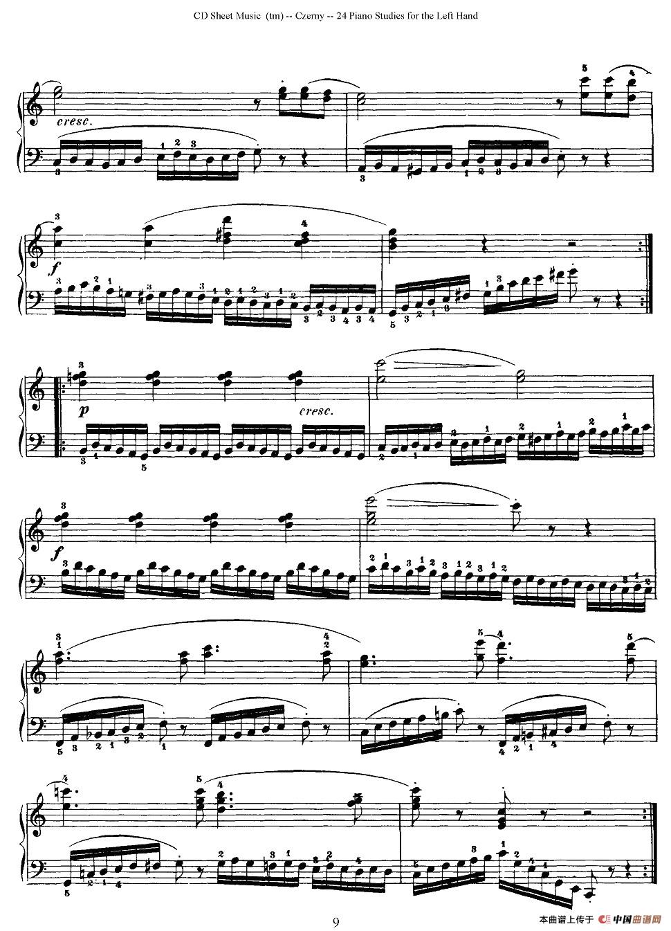 Czerny - 24 Piano Studie（1—7）（车尔尼 - 24首钢琴练