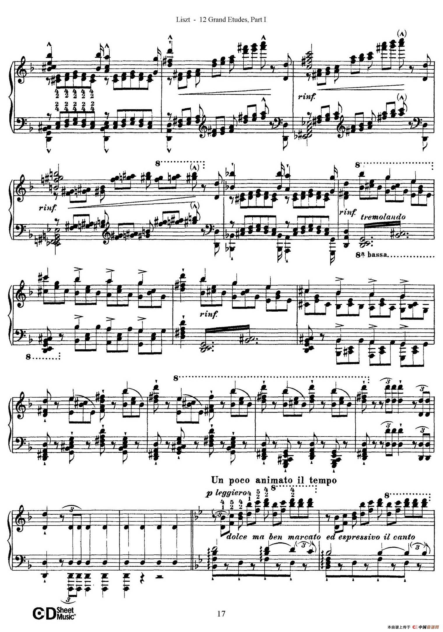 12 Grand Etudes S.137（12首华丽的练习曲·4）