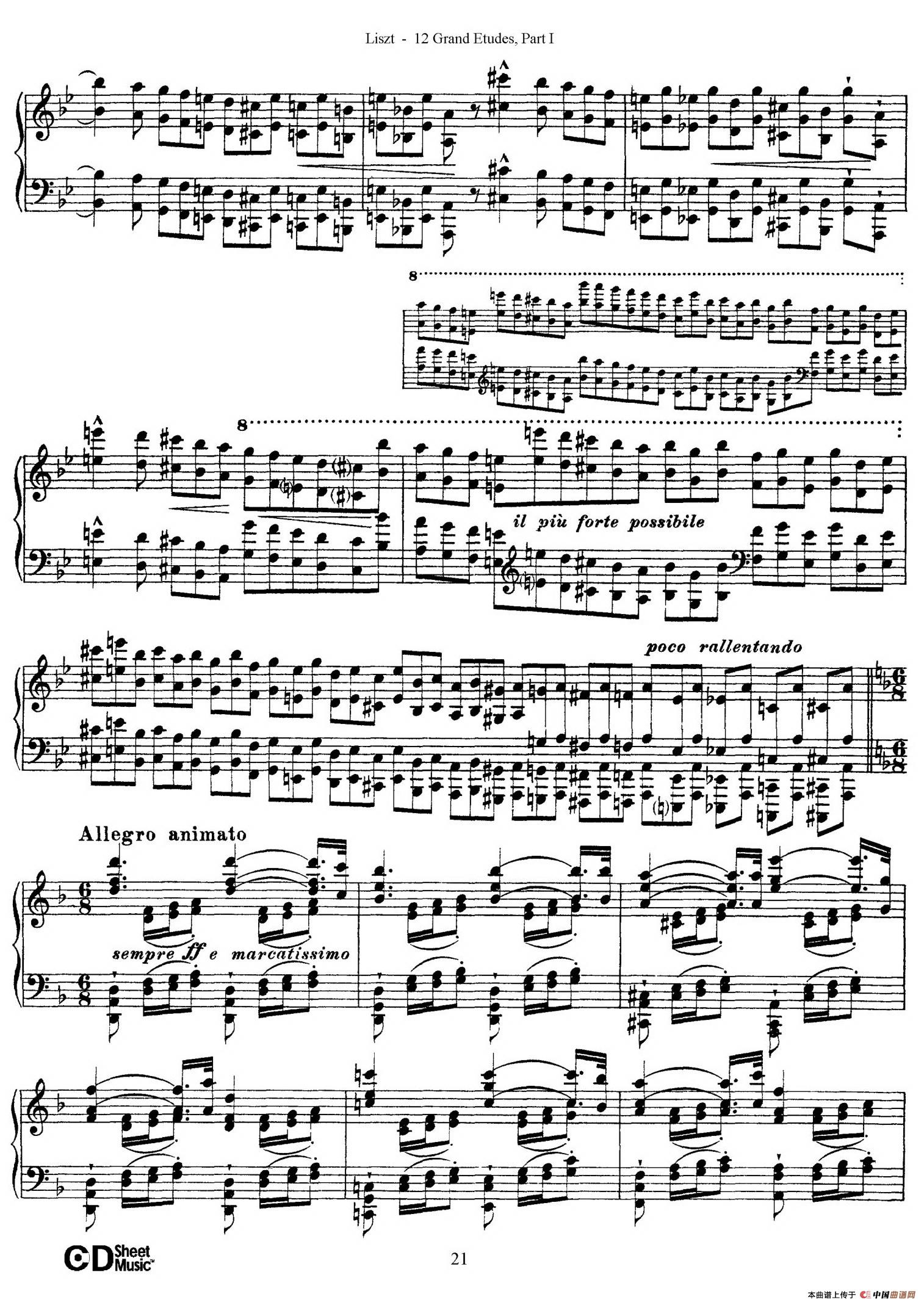 12 Grand Etudes S.137（12首华丽的练习曲·4）