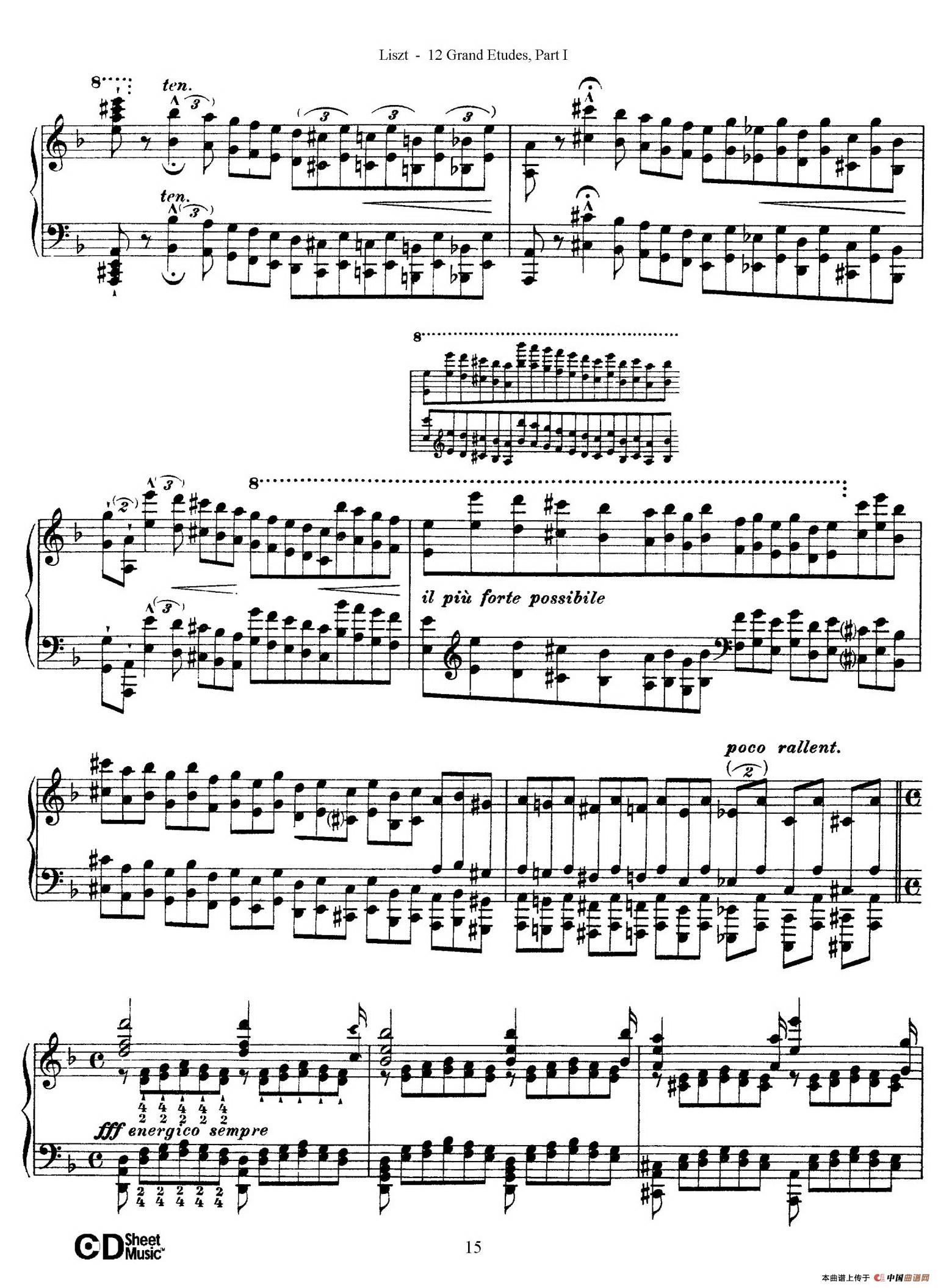 12 Grand Etudes S.137（12首华丽的练习曲·4）