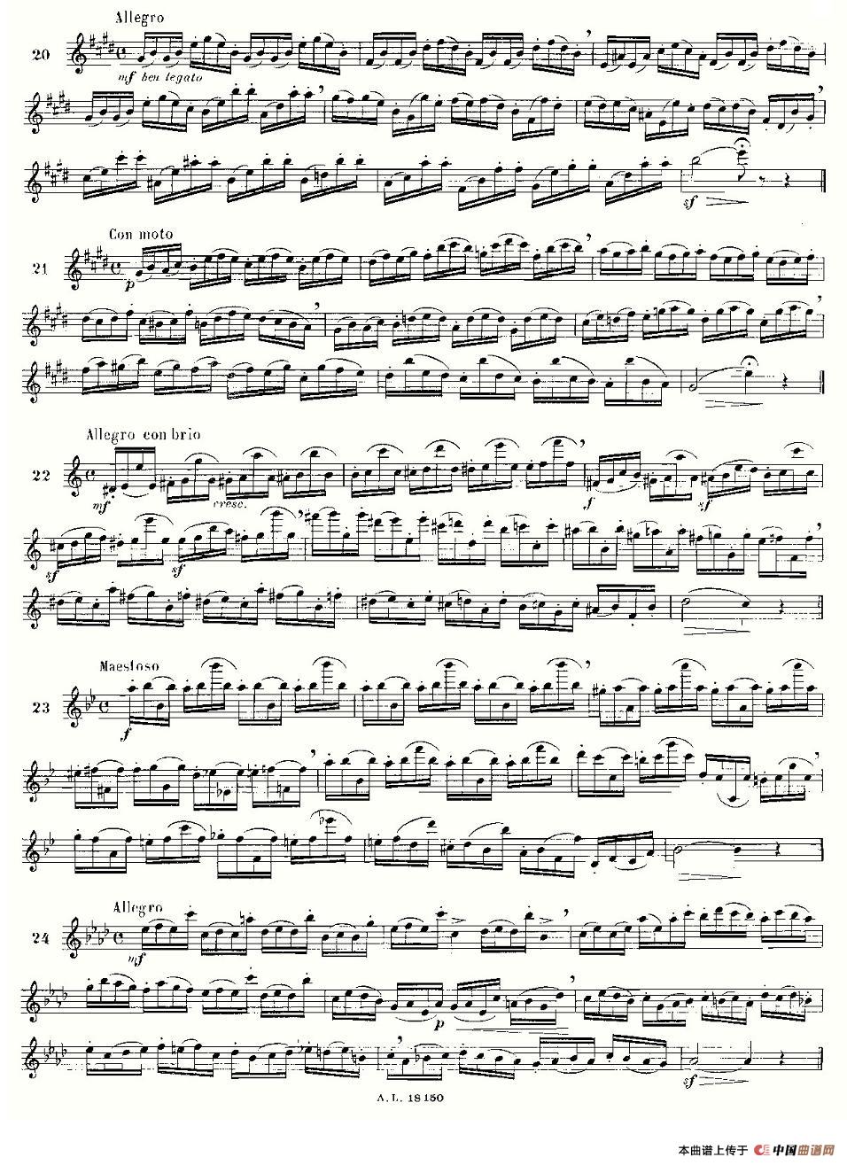 简易音阶练习100首之20-36（moyse - 100 studies after