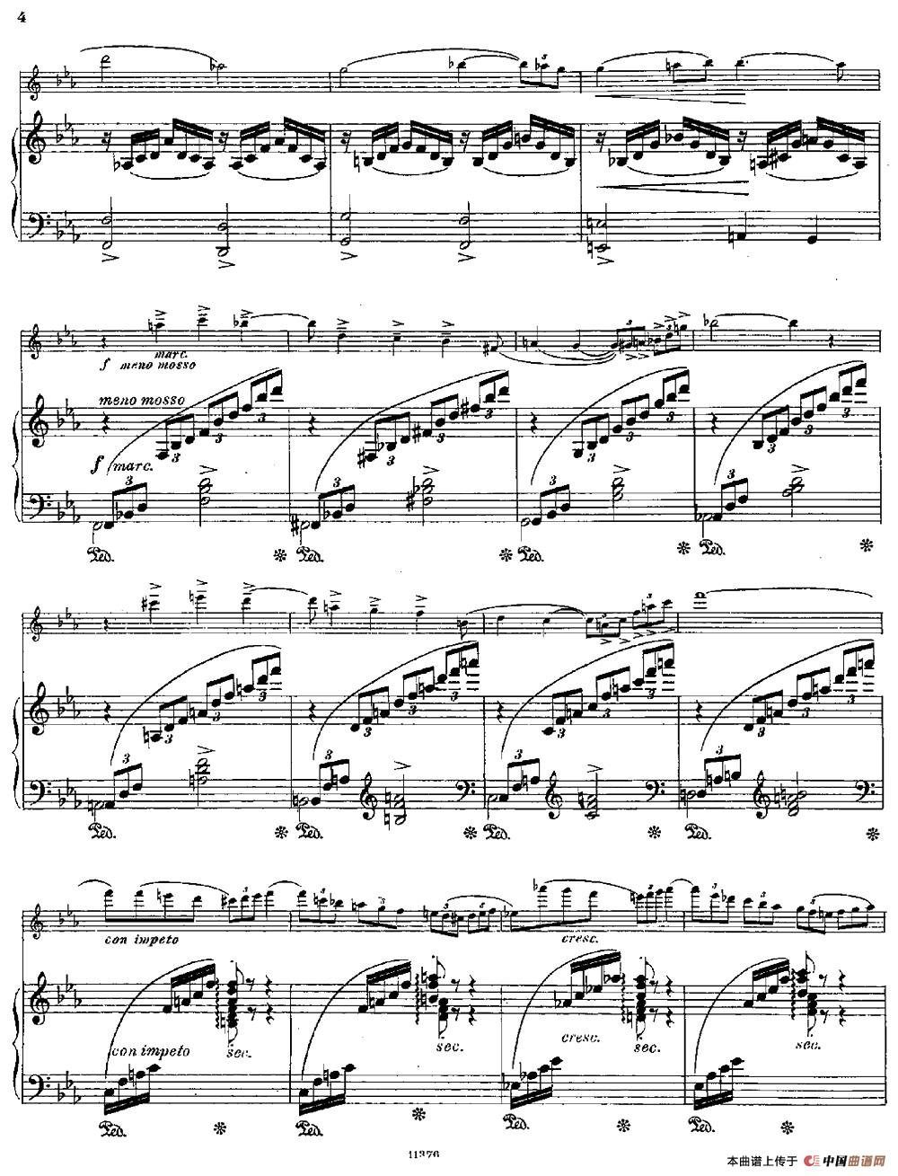 Le Calme（Op.57 No.1）（长笛+钢琴伴奏）