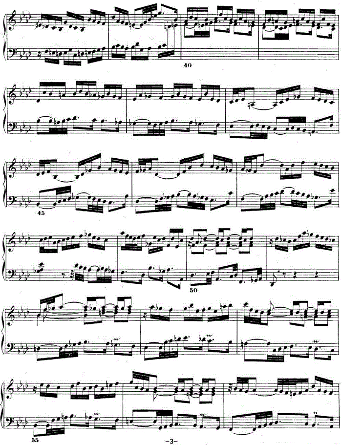 巴赫《平均律钢琴曲集·第二卷》之前奏曲（NO.17）