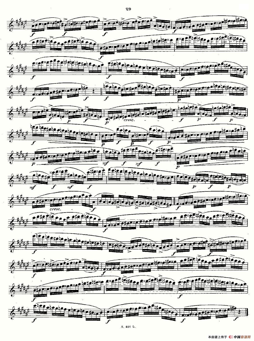 24首长笛练习曲 Op.15 之11—15