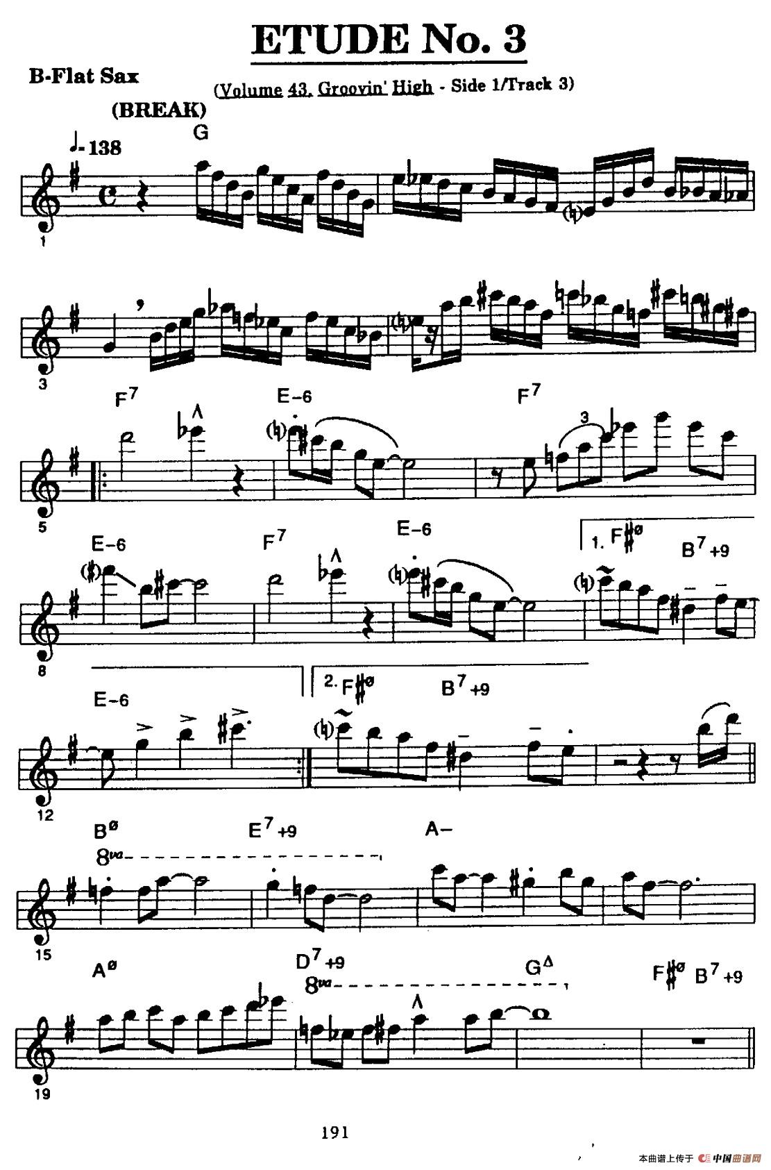 ETUDE No.3（高音萨克斯超吹练习曲）