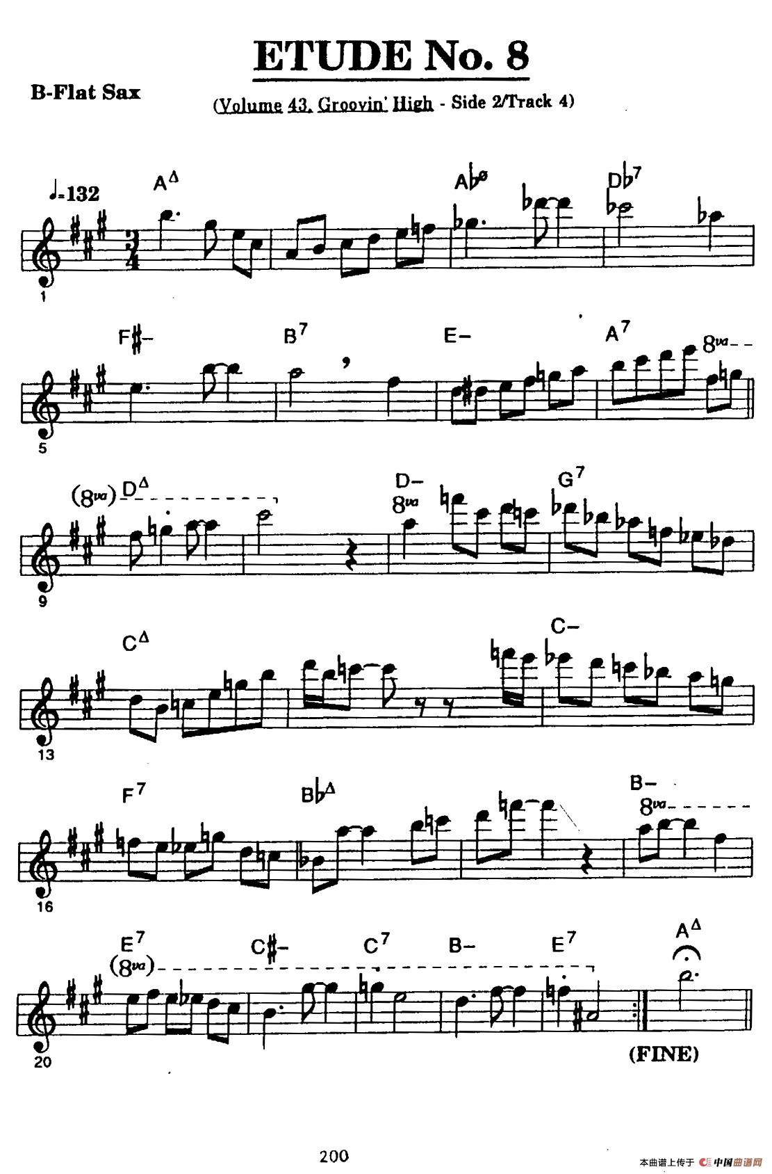 ETUDE No.8（高音萨克斯超吹练习曲）