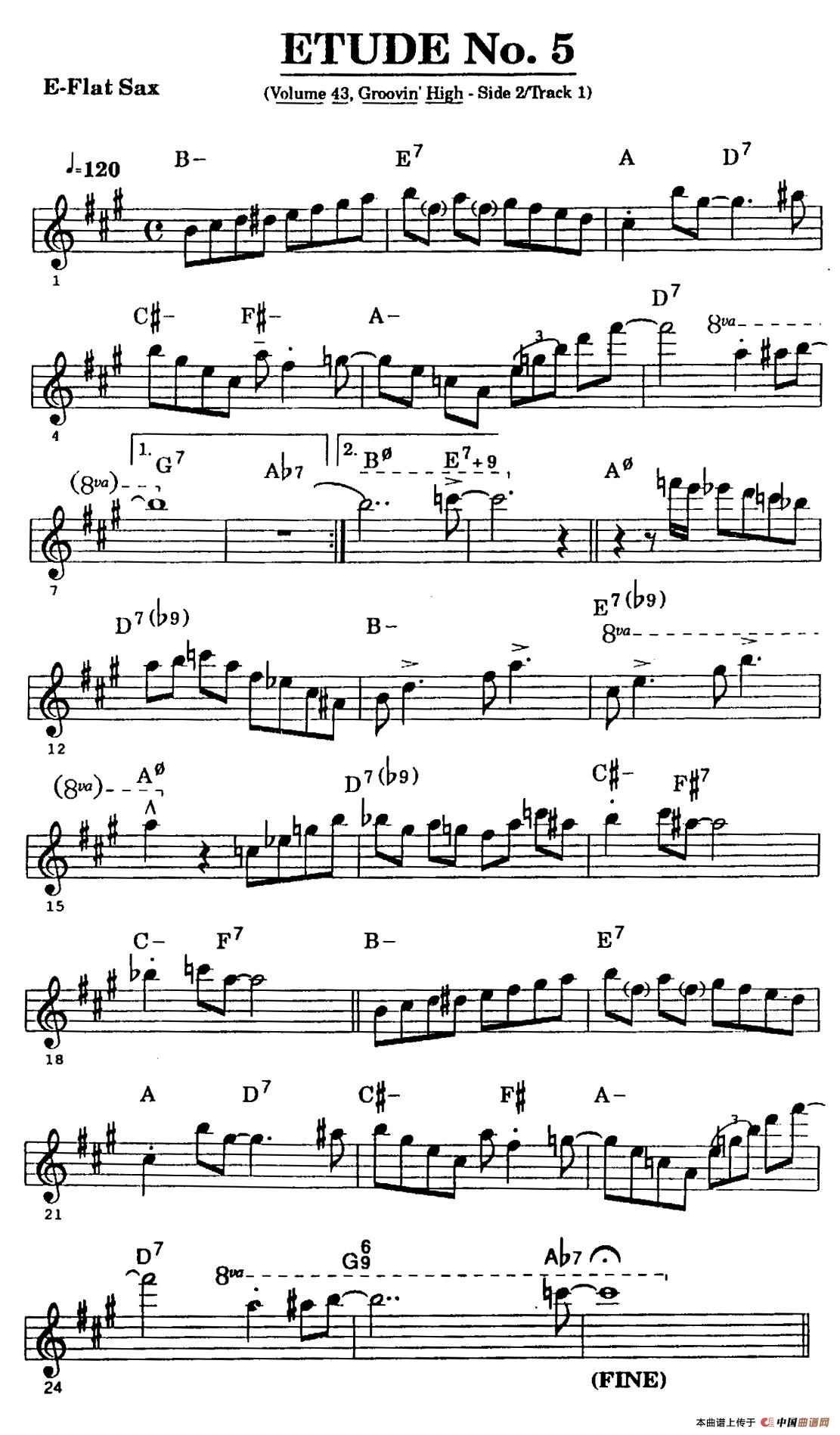 ETUDE No.5（中音萨克斯超吹练习曲）