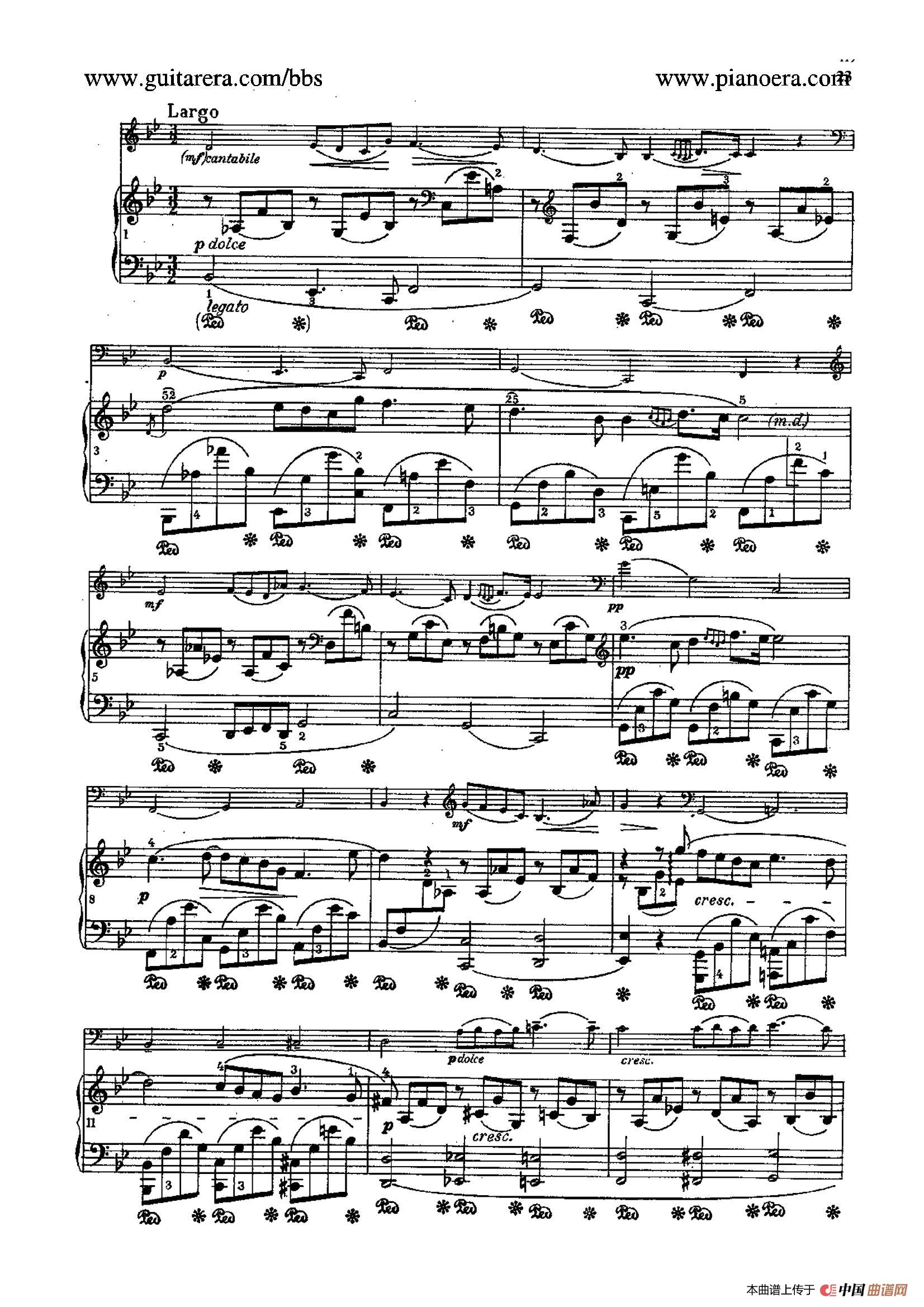 Sonata for Cello and Piano in g Minor Op.65（g小调大提琴奏