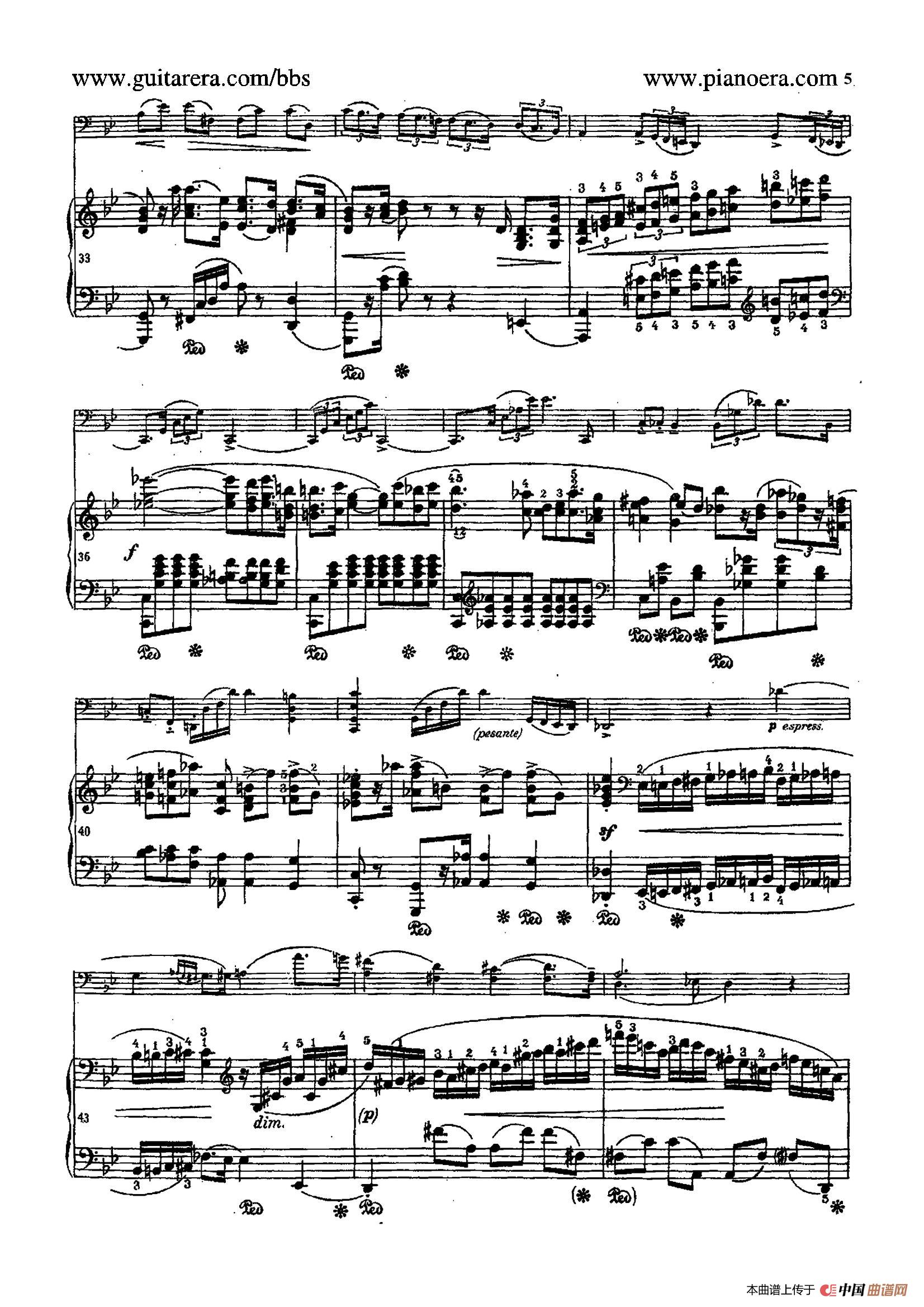 Sonata for Cello and Piano in g Minor Op.65（g小调大提琴奏