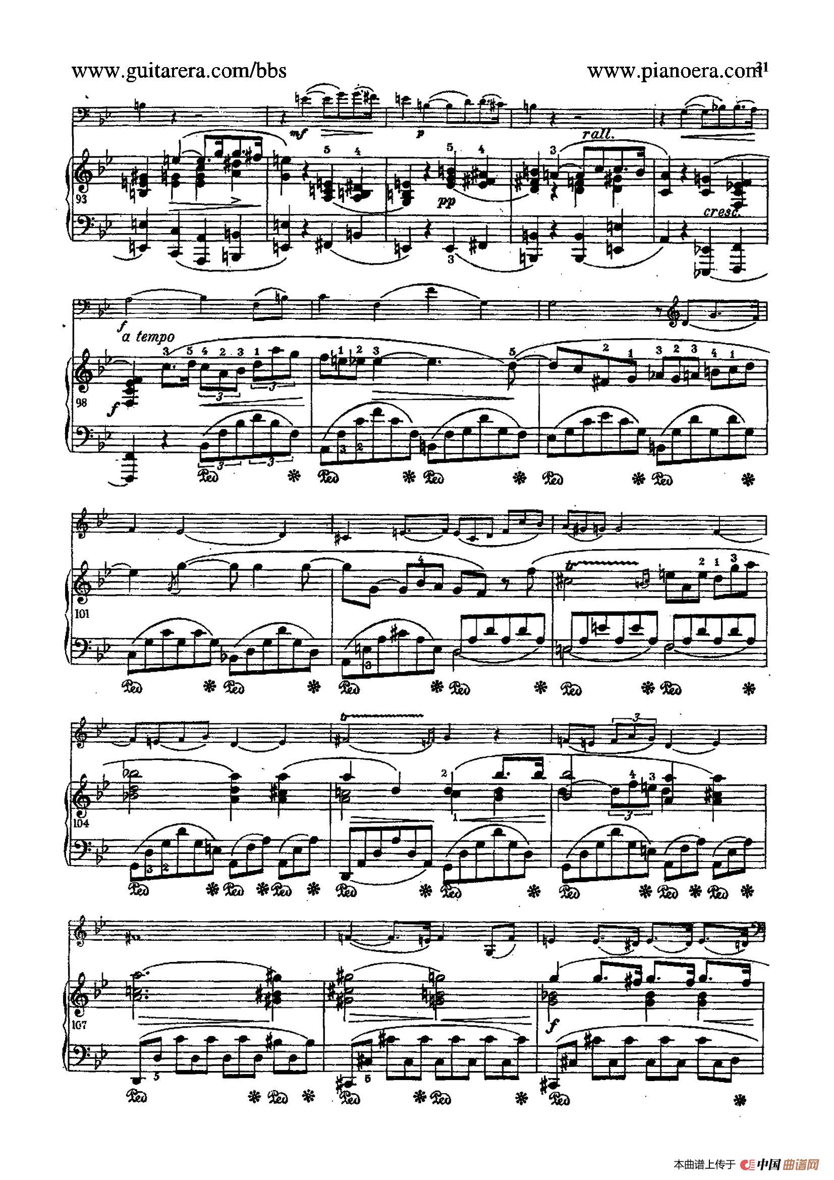 Sonata for Cello and Piano in g Minor Op.65（g小调大提琴奏