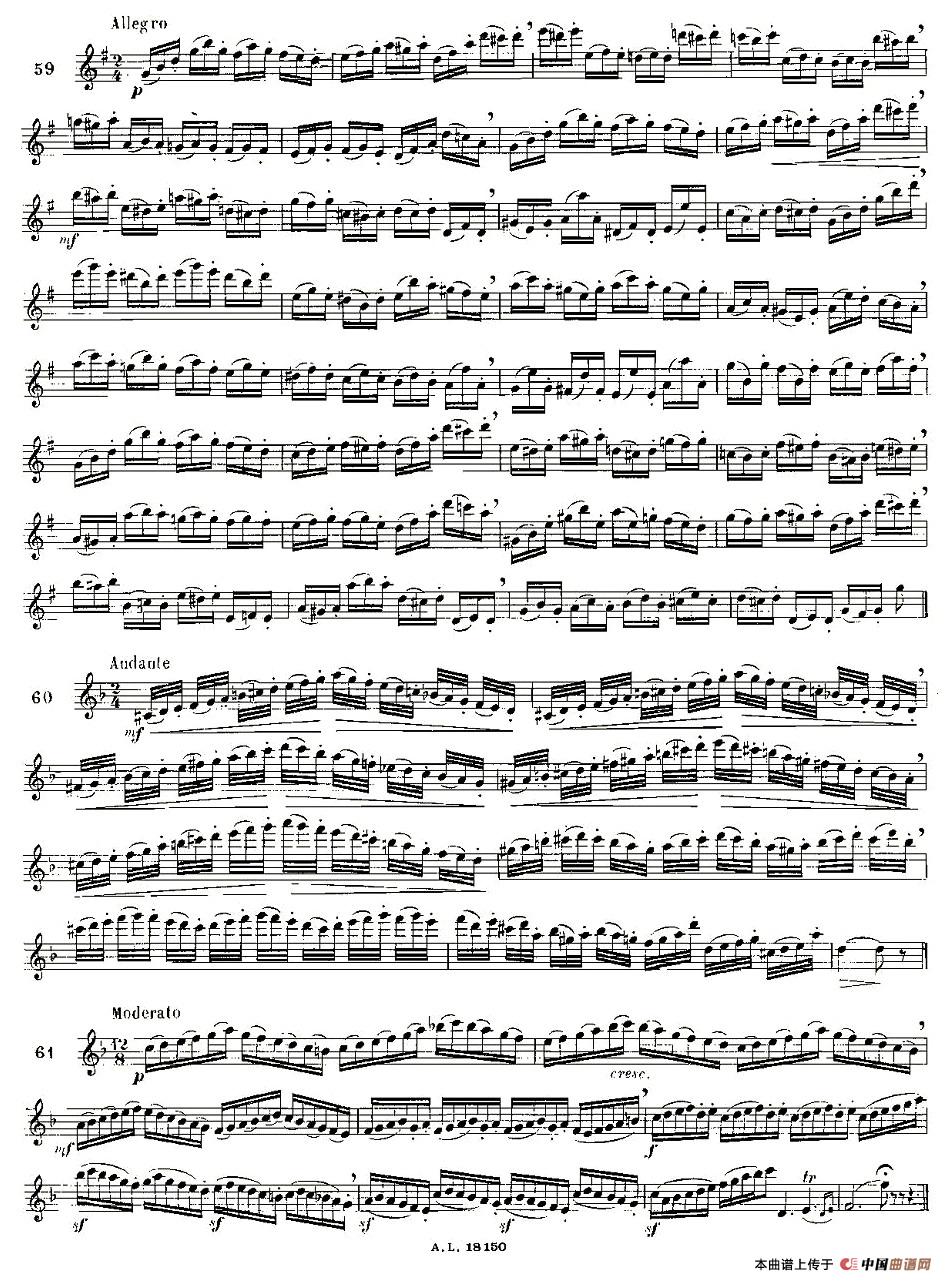 moyse - 100首练习曲之50—66