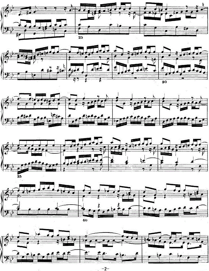 巴赫《平均律钢琴曲集·第二卷》之赋格曲（NO.16）