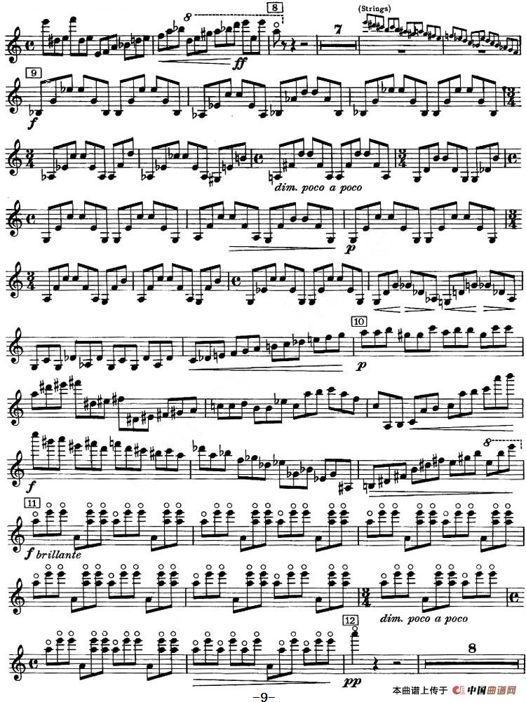 CONCERTO FOR VIOLIN AND ORCHESTRA Op.14（小提琴和交响乐