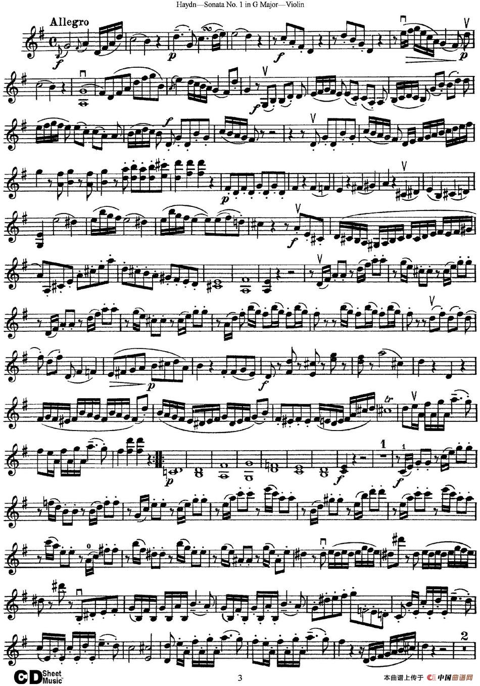 Violin Sonata No.1 in G Major